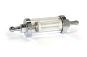 Reusable Chrome & Glass Fuel Filter GFE7004C