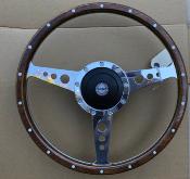 Flat Wood Steering Wheel