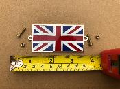 Union Jack Enamel Badge Bolt On